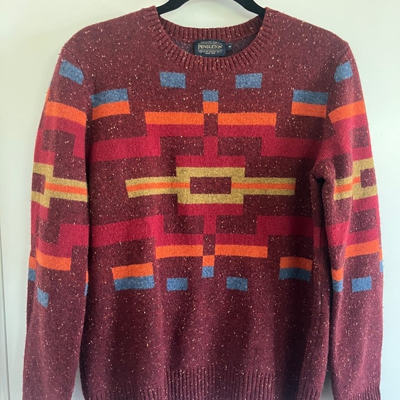 Pendleton Women's Adobe Blocks Pullover Sweater never worn wool size M - Picture 1 of 7